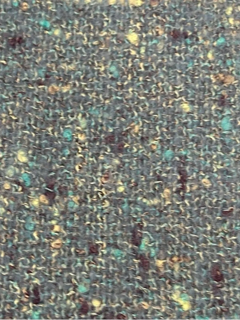 Mucros weavers Ireland  blue premium wool Tweed Fringe Scarf hand Knit